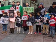 Una imagen de la concentración de sirios en la capital. /SN