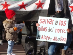 Una imagen de la concentración de sirios en la capital. /SN