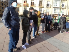 Una imagen de la concentración de sirios en la capital. /SN