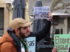 Una imagen de la concentración de sirios en la capital. /SN