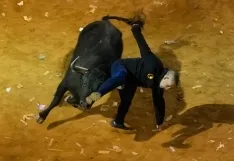 Una imagen del festejo hoy. /Vicente - Ical
