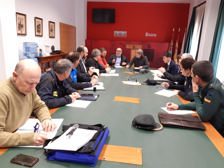 Subdelegación del Gobierno y Ayuntamiento de Soria copresiden la Junta Local de Seguridad de cara a la XLVIII Copa del Rey de voleibol masculino