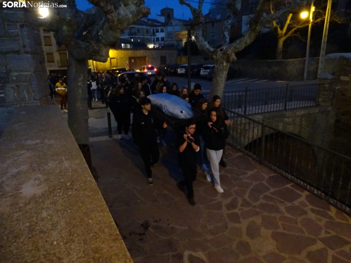 Imagen de la despedida del carnaval en Ágreda este domingo. /SN