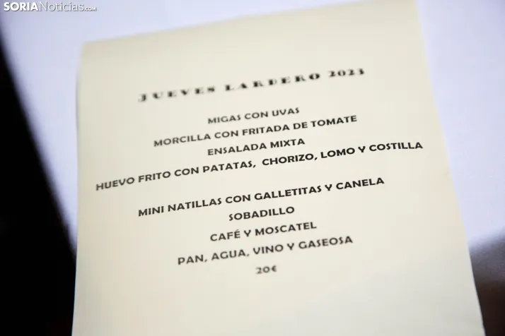 Mesa y mantel: Jueves Lardero de Soria 2023