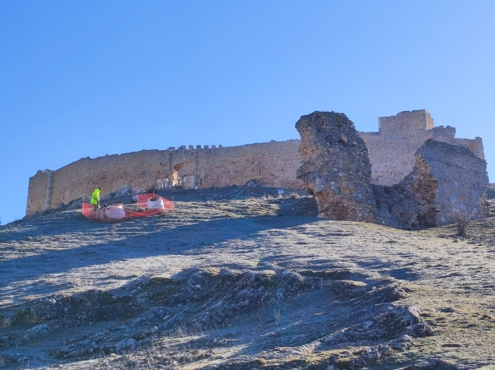 Las obras en el Castillo de Osma siguen avanzando
