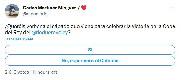 El alcalde de Soria pregunta a su pueblo en Twitter: ¿Queréis verbena el sábado?