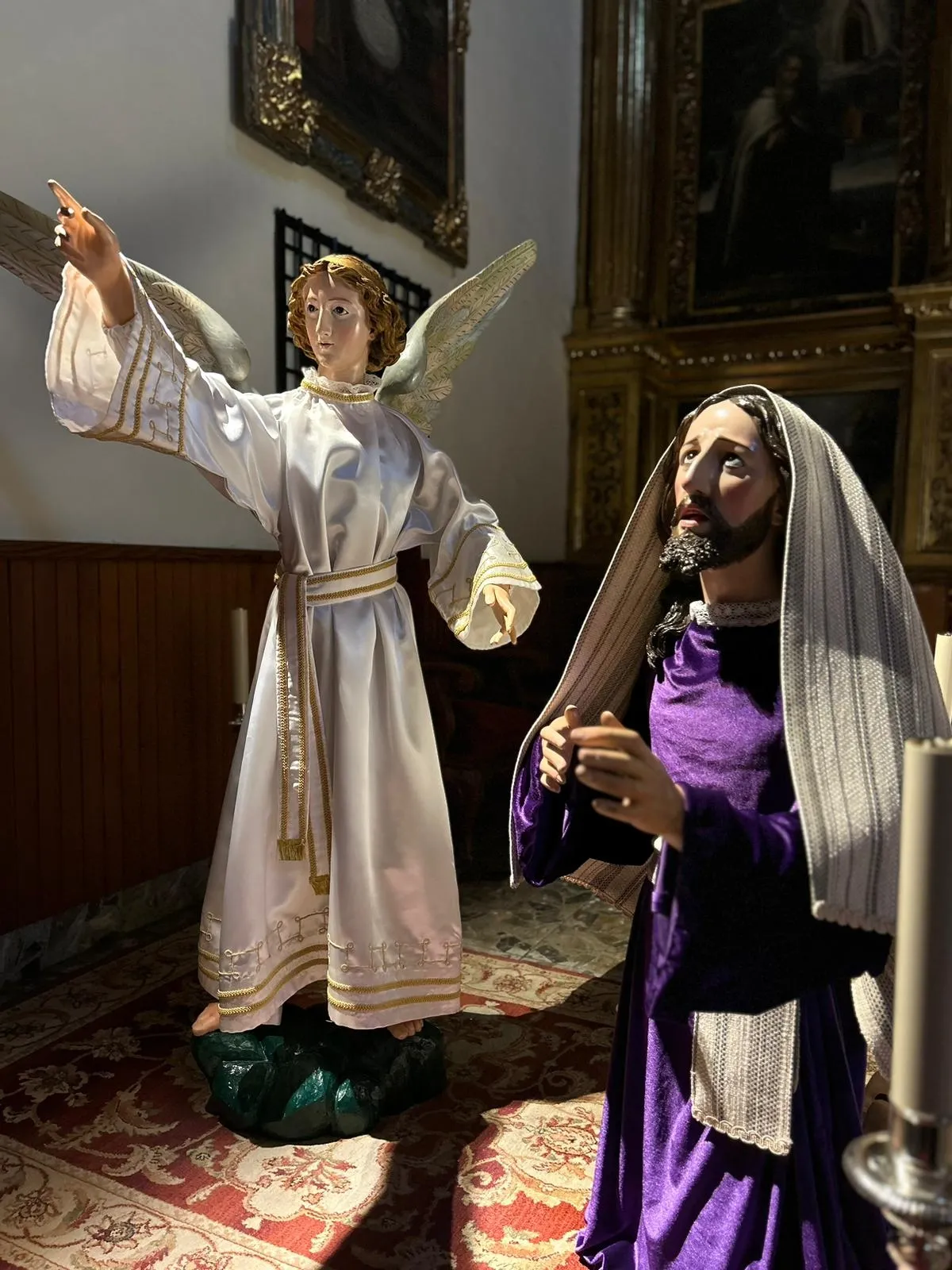 Foto 2 - As&iacute; han quedado las tallas restauradas del Cristo y del &Aacute;ngel de la Oraci&oacute;n en el Huerto