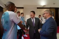 Mañueco recibe a los campeones de la Copa del Rey/ Rubén Cacho, ICAL.