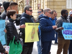 Una imagen de la concentración este sábado. /SN