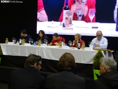 Una imagen de este domingo en el polideportivo muncipal de Covaleda. /SN