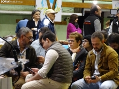 Una imagen de este domingo en el polideportivo muncipal de Covaleda. /SN