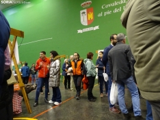 Una imagen de este domingo en el polideportivo muncipal de Covaleda. /SN