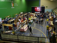 Una imagen de este domingo en el polideportivo muncipal de Covaleda. /SN