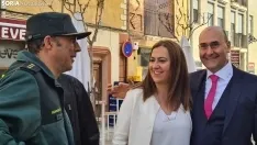 Visita de Virginia Barcones a Ágreda. /SN