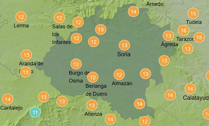 El tiempo en Soria: Continúa el tobogán de temperaturas