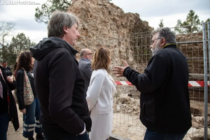 Visita Ministra a las obras de la vía del tren
