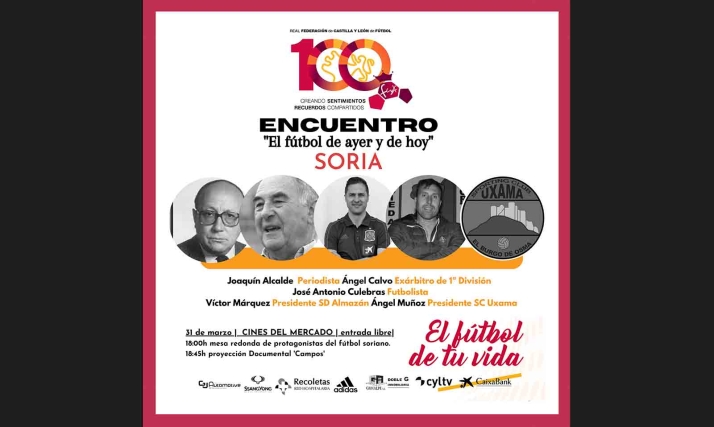 La Federación regional de fútbol celebra en Soria el centenario la práctica profesional de este deporte