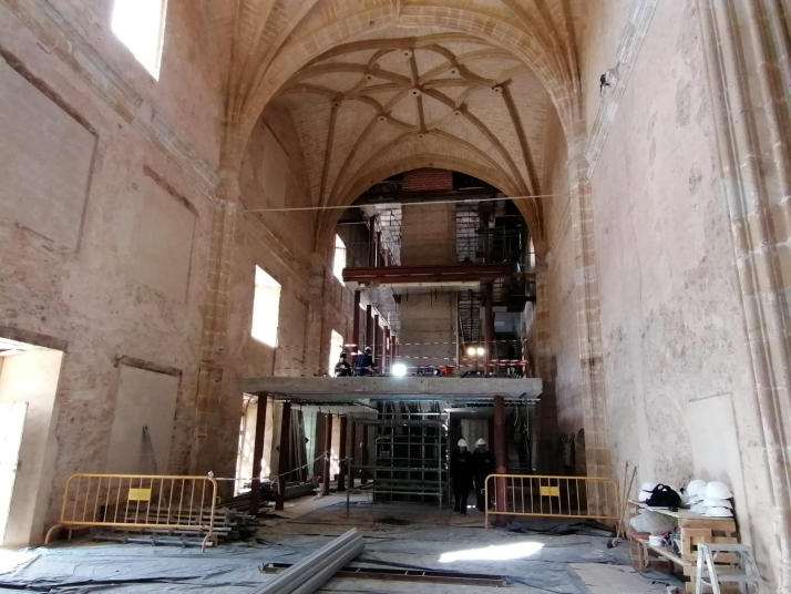 Las obras de la iglesia Santa Clara finalizarán en cinco semanas