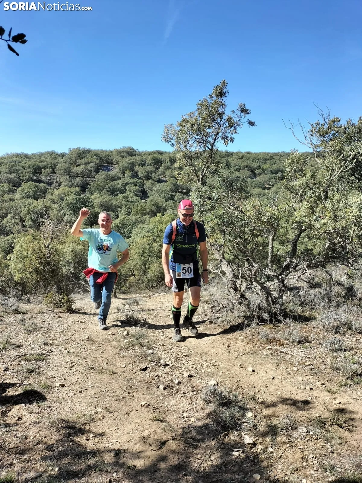 Foto 2 - &Aacute;ngel Matesanz y Sara P&eacute;rez, ganadores del I Trail Soria Puro Ox&iacute;geno