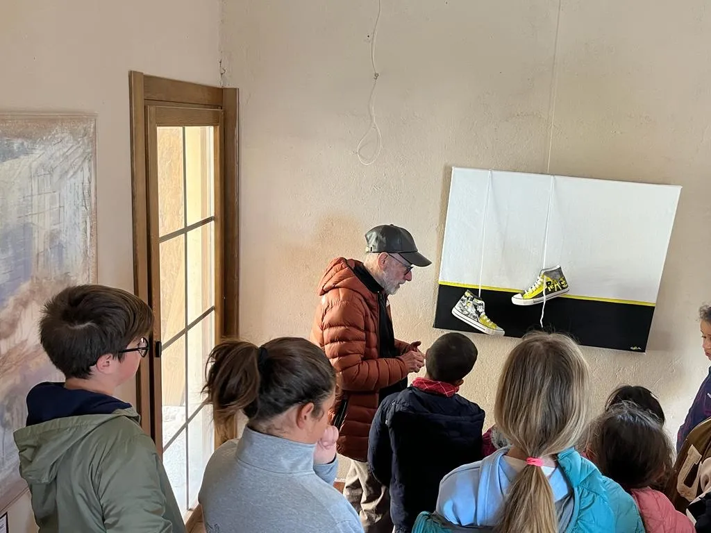 Foto 2 - Los alumnos del 'CRA El Jal&oacute;n' aprenden a valorar el arte contempor&aacute;neo