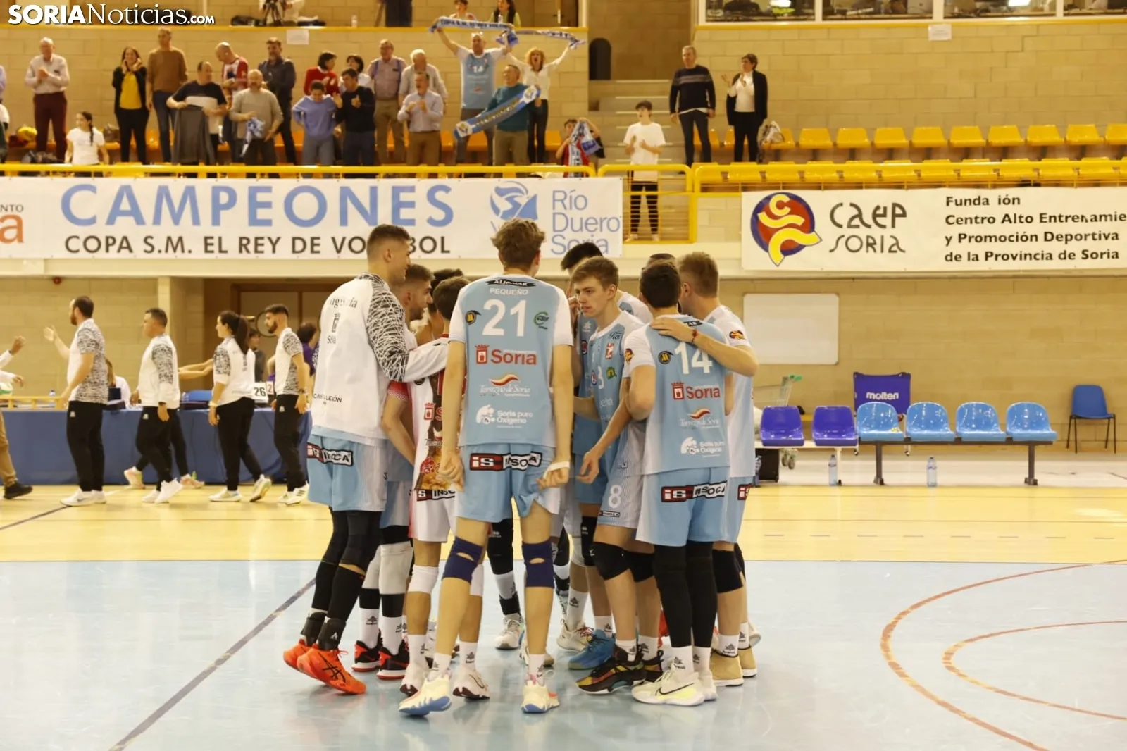 Foto 2 - El R&iacute;o Duero no se rinde e iguala las semifinales de la Superliga ante Teruel (3-1)