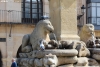 Fuente de los leones de la plaza Mayor de Soria.