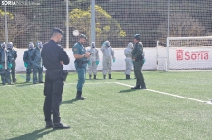 Prácticas de la Guardia Civil en un simulacro de riesgo biológico en Soria. /SN