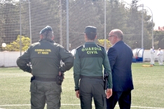 Prácticas de la Guardia Civil en un simulacro de riesgo biológico en Soria. /SN