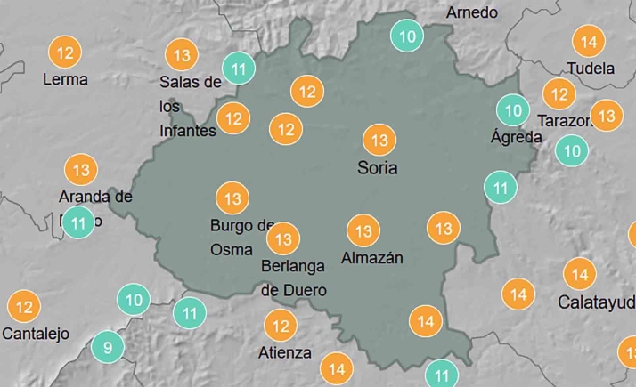 El tiempo en Soria: Leve mejora en las máximas