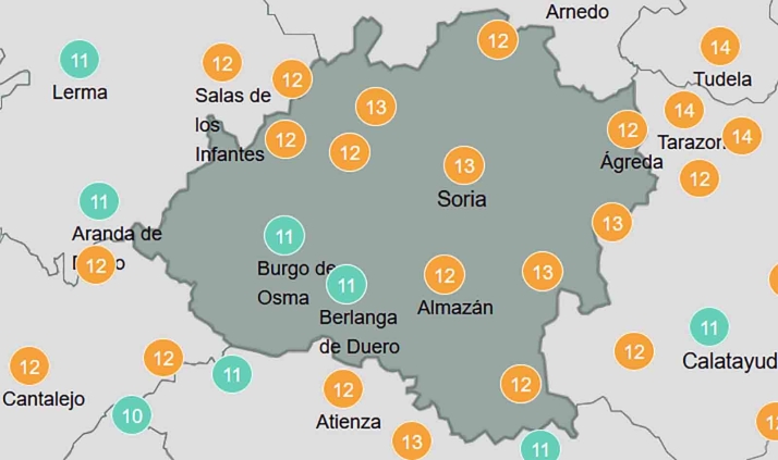 El tiempo en Soria: Notable repunte de las máximas