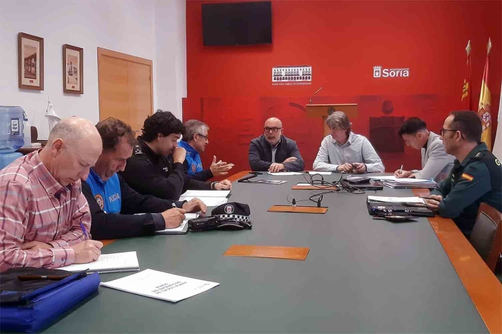Subdelegación y Ayuntamiento coordinan la Junta Local de Seguridad con especial atención a la Semana Santa de Soria