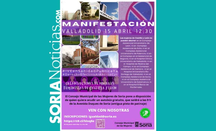 El Consejo Municipal de las Mujeres fleta un autobús para la manifestación pro aborto en Valladolid