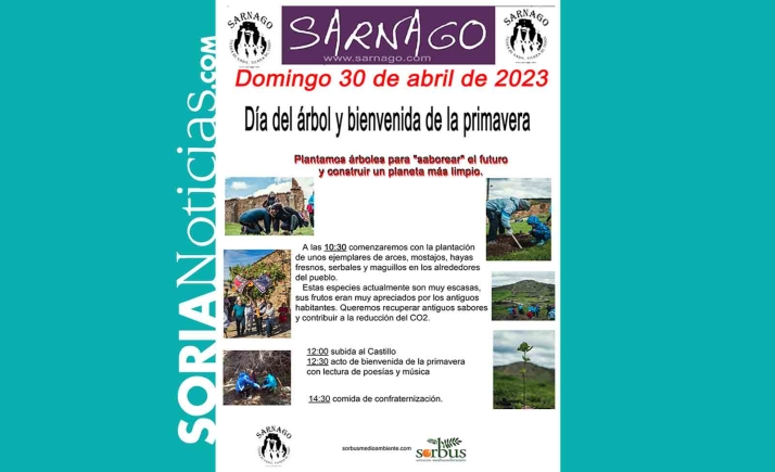 Sarnago celebra este domingo su Día del árbol