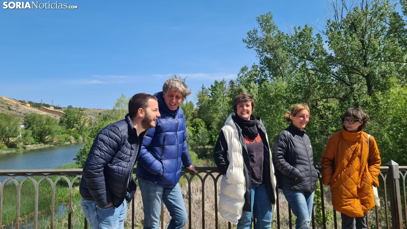 Campaña electoral del PSOE de Soria en los márgenes del Duero. /SN
