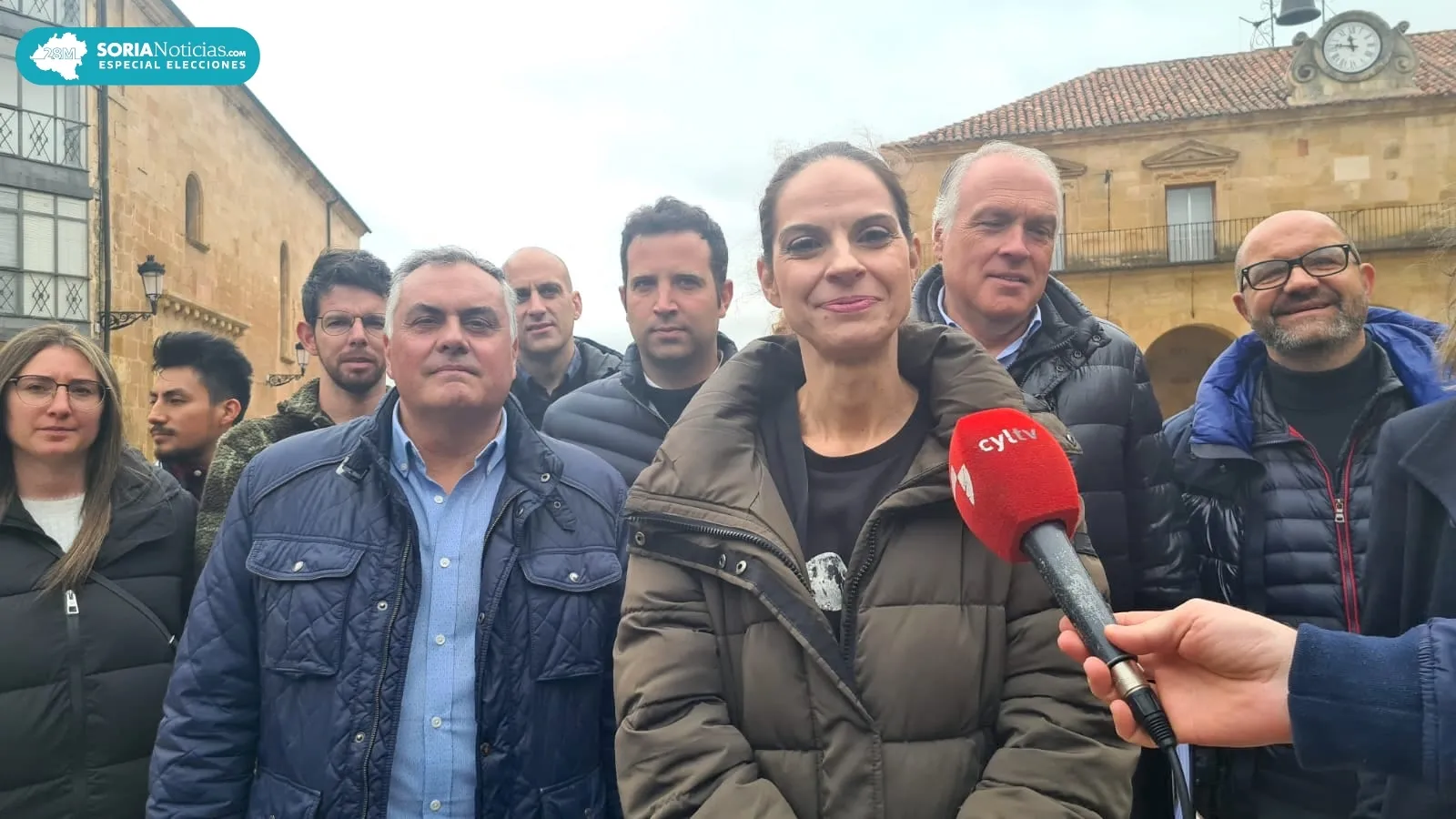 Balance de campaña del PP en la Plaza Mayor. /SN