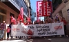 Una imagen de la manifestación del 1M hoy en Soria. /SN