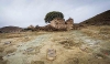 Una imagen de los restos de la ermita y de la necrópolis. /AAVM