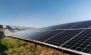 Una planta de energía solar fotovoltaica. 