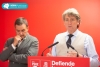 Victor Francos y Carlos Martínez en la sede del PSOE en Soria. /María Ferrer 