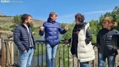 Campaña electoral del PSOE de Soria en los márgenes del Duero. /SN