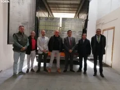 Foto 4 - Sorpresa e ilusi&oacute;n en el Banco de Alimentos por la donaci&oacute;n de 22.000 litros de Caja Rural de Soria 