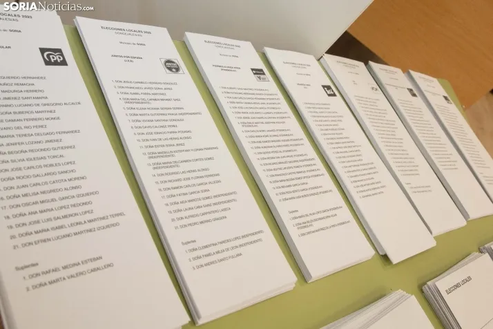 Elecciones municipales en Soria 28M