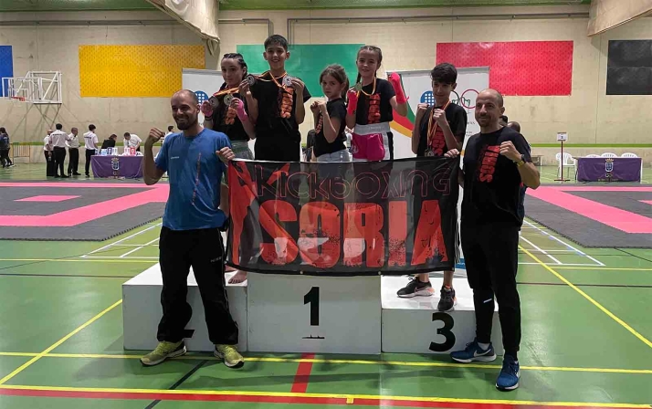 Amplio medallero para el Kickboxing Soria en el Regional