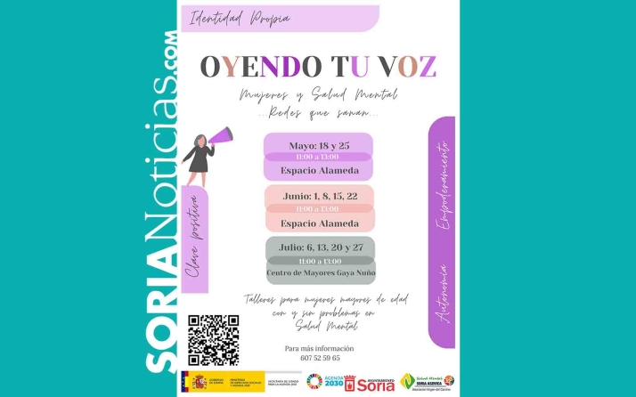El taller ‘Oyendo tu voz’ se centra en el cuidado de la salud mental promovido por ASOCIVA y Ayuntamiento