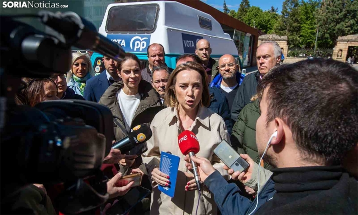 Cuca Gamarra en Soria: El PP va a reducir los impuestos y las tasas sosteniendo la calidad de los servicios
