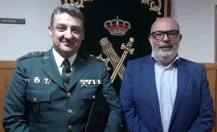 El subdelegado da la bienvenida al nuevo jefe de la Comandancia de Soria, Sergio Peñarroya