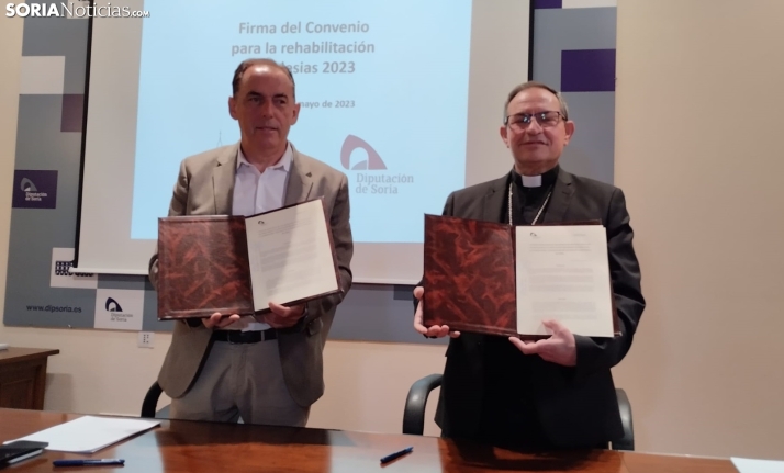 Entre la Diputación y el Obispado salvarán del derrumbe a 7 iglesias sorianas este año