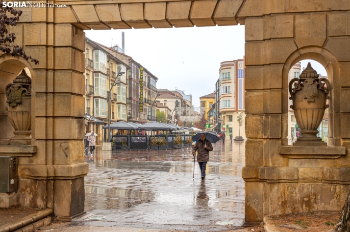 Aviso amarillo por lluvias y tormentas para este martes en Soria