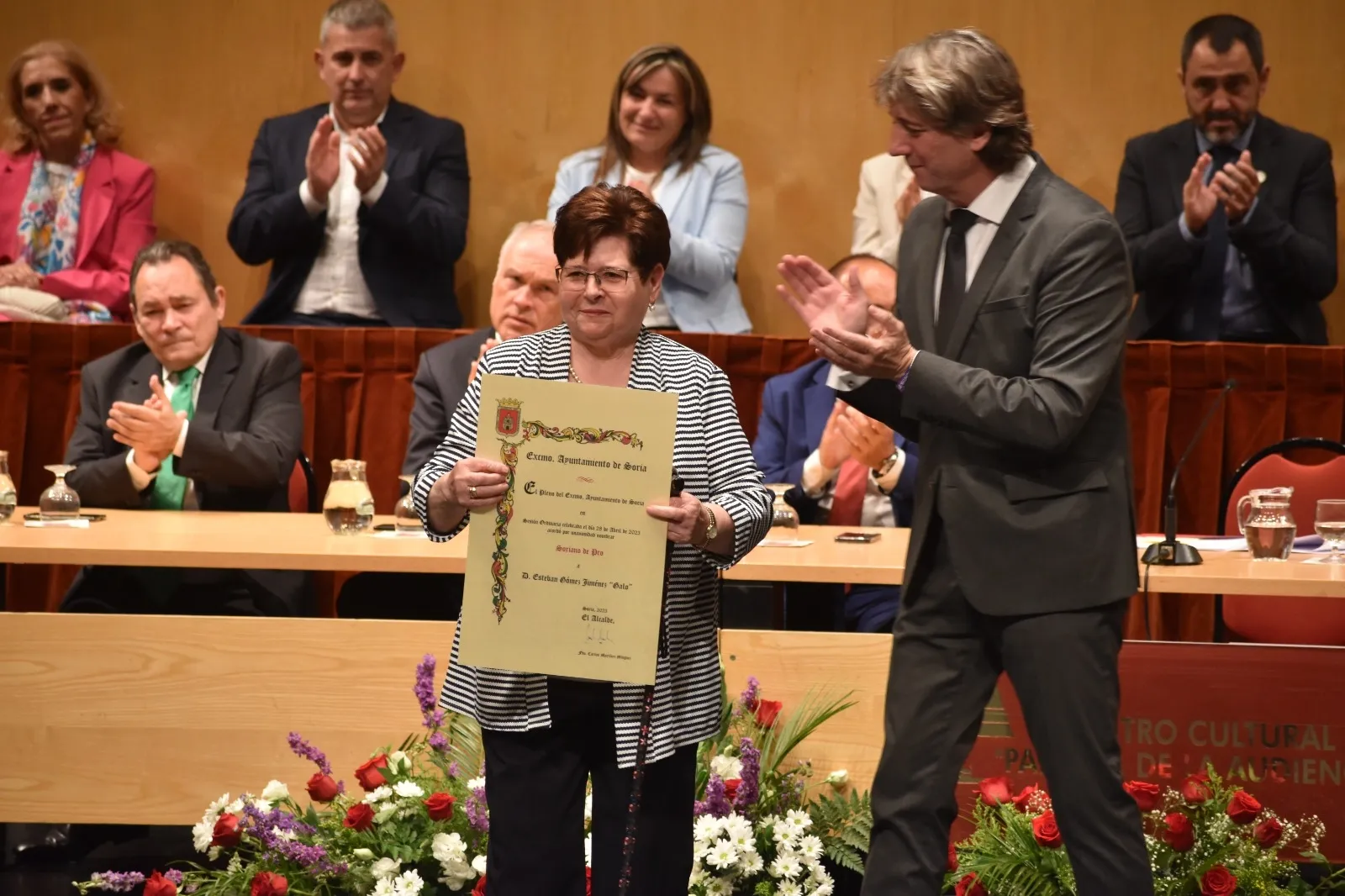 Una imagen del acto este jueves en La Audiencia. 