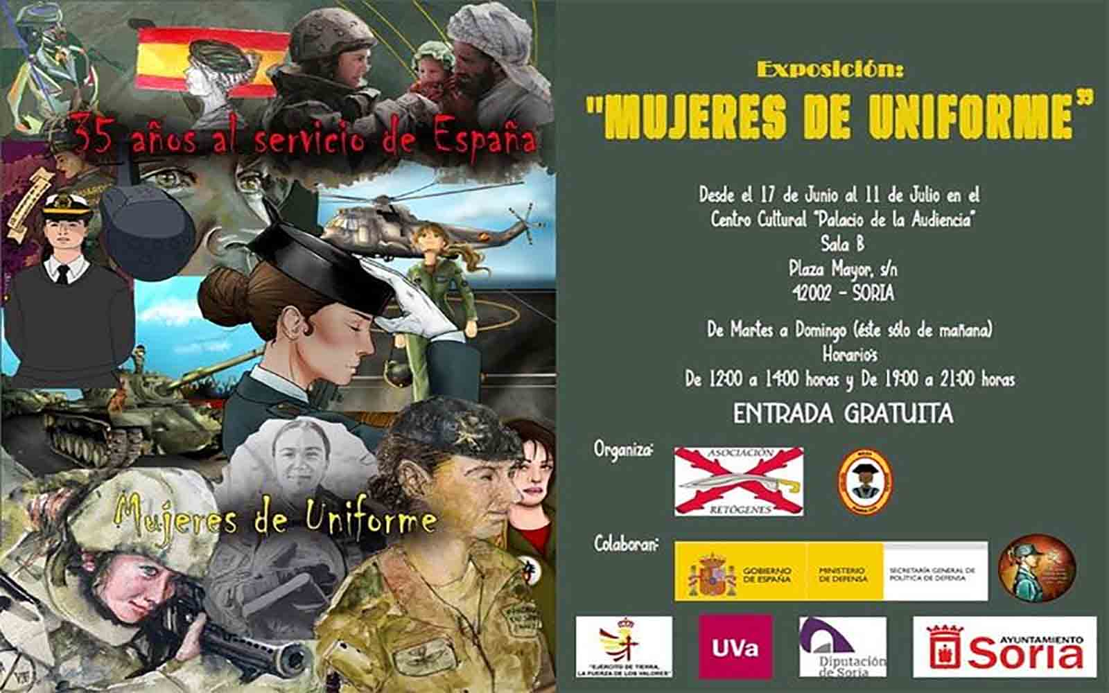 Excelente Día Psicologicamente El 17 abre la muestra 'Mujeres de uniforme' en La Audiencia - SoriaNoticias